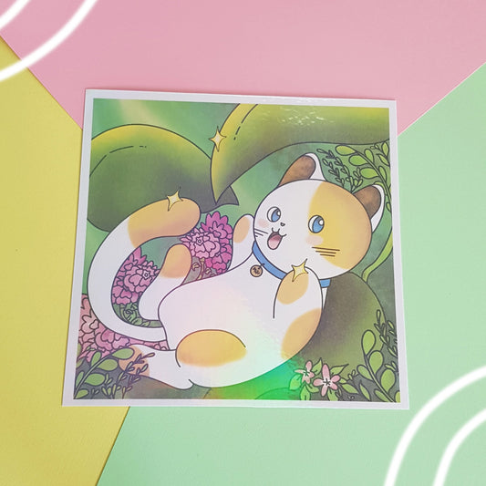 "Garden Kitty" Print